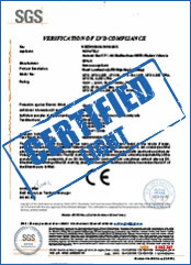 EMC certificate according to: EN60598-1:2015