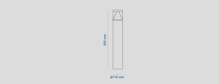 Public lighting with LED luminaires for outdoor lighting , Beacons , ABLA Arrow Beacon , <strong>LED beacon for parks and gardens</strong>