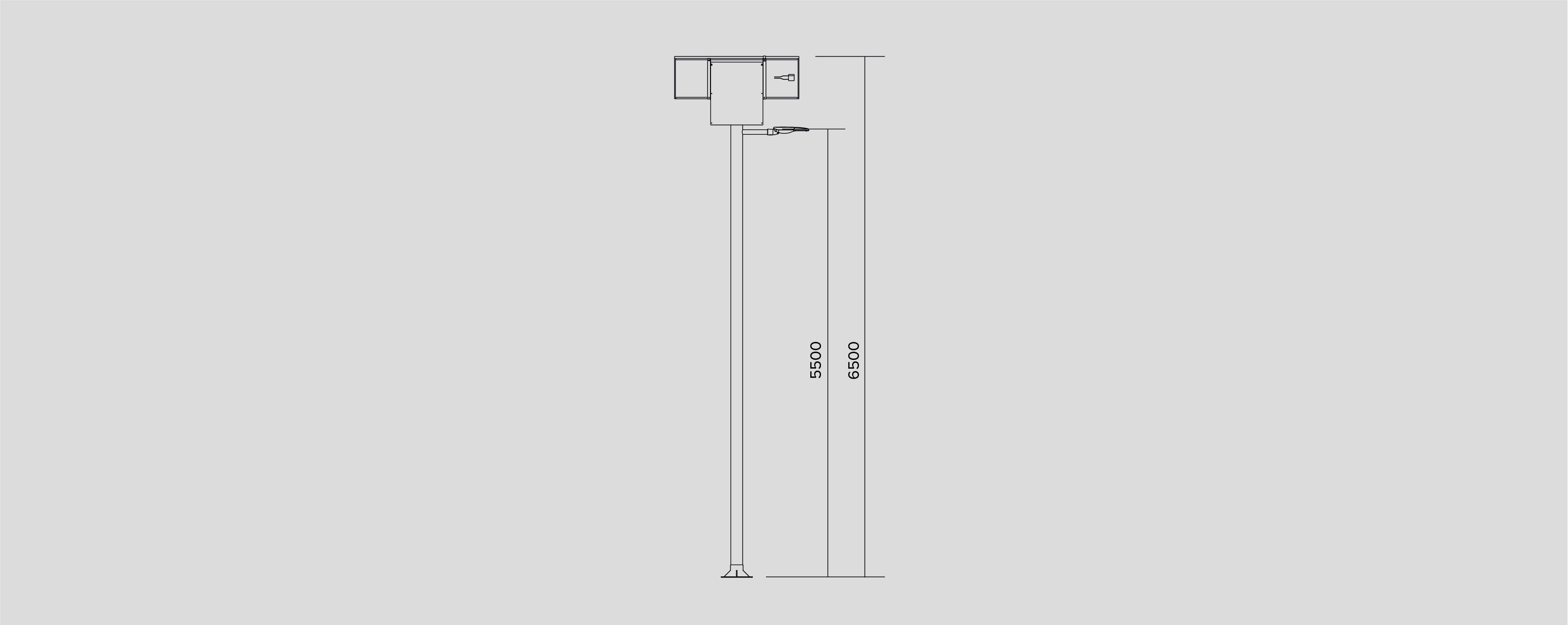 Public lighting with LED luminaires for outdoor lighting , Points of light  , ACSD Solar Diba Light point , 