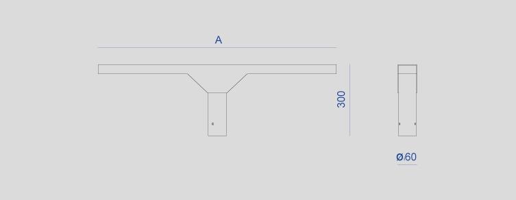 Public lighting with LED luminaires for outdoor lighting , Brakets , ACP Cruceta Bracket , 