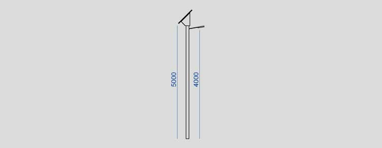 Public lighting with LED luminaires for outdoor lighting , Points of light  , ACSJ Solar Junior Light point , 