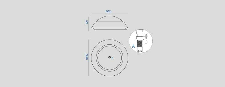 Public lighting with LED luminaires for outdoor lighting , Residential Lighting , ALEUL Eskade Up LED Luminaire ,