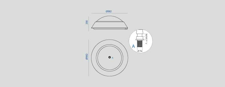 Public lighting with LED luminaires for outdoor lighting , Residential Lighting , ALEUL Eskade Up LED Luminaire , 