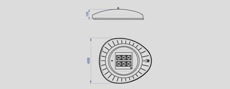 Public lighting with LED luminaires for outdoor lighting , Residential Lighting , ALIUL Innova UP LED Luminaire , 