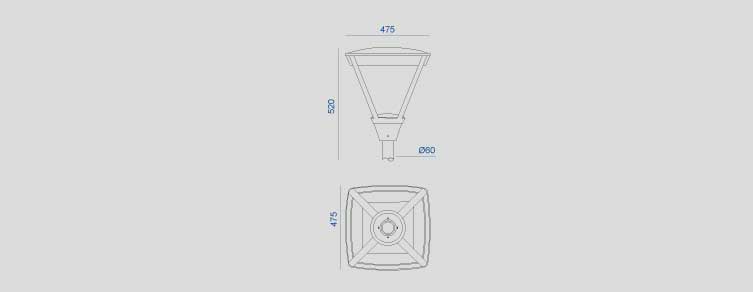 Public lighting with LED luminaires for outdoor lighting , Residential Lighting , ALSL Siena LED Luminaire ,