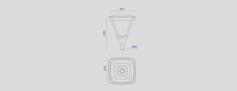 Public lighting with LED luminaires for outdoor lighting , Residential Lighting , ALSL Siena LED Luminaire , 