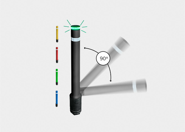 HFLEXLEDMP - Borne Amovible Flexible avec LED et Base Polyéthylène