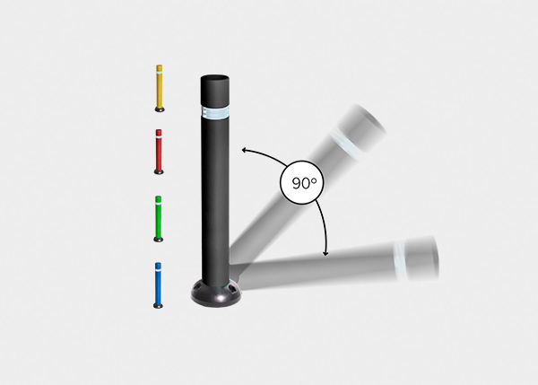 HFLEXP - Bollard Flexible with Base Plate