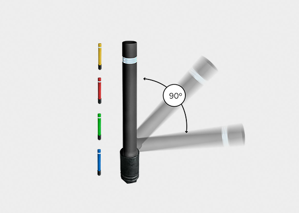 HFLEXMP - Bollard Removable Flexible with Polyethylene Base