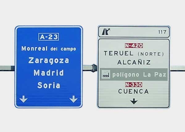 Senyalística ,Senyalització Orientativa ,IOLG Cartells de làmines