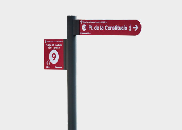 Signage ,Patrimonial, thematic and tourist signage ,ITBC BCN