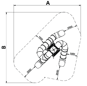 Parques infantiles con columpios, toboganes y juegos infantiles , Línea Alu , JALU07 ALU 7 , 