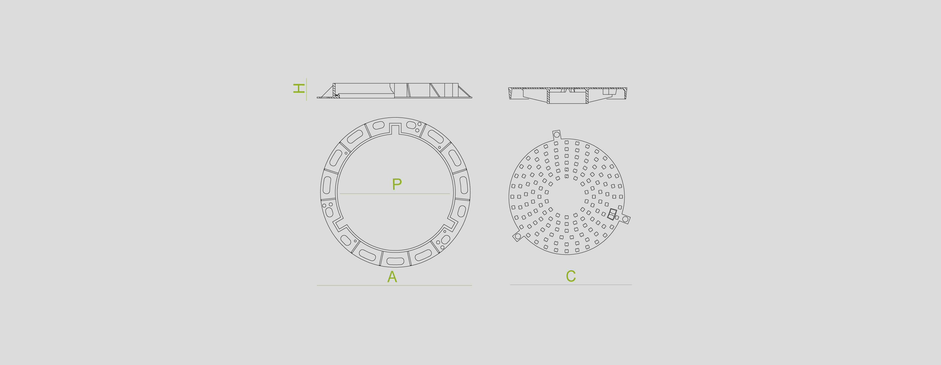 Covers and grates for sewage, manhole covers, cast iron, channels and sumps , Round Manhole Covers , TP3E Del Estanca , 