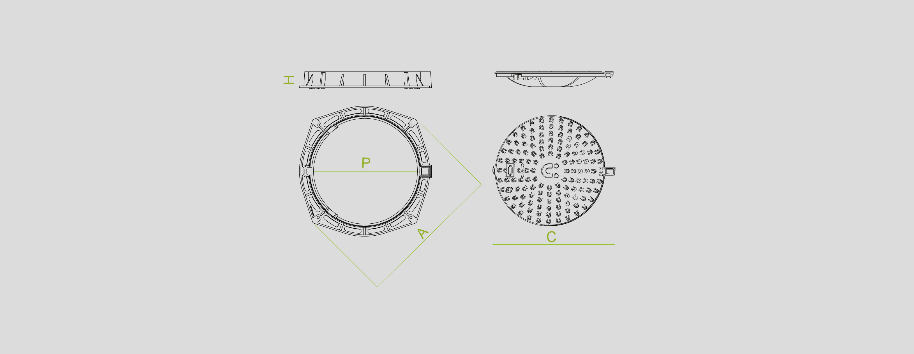 Covers and grates for sewage, manhole covers, cast iron, channels and sumps , Round Manhole Covers , TP3 Del , 