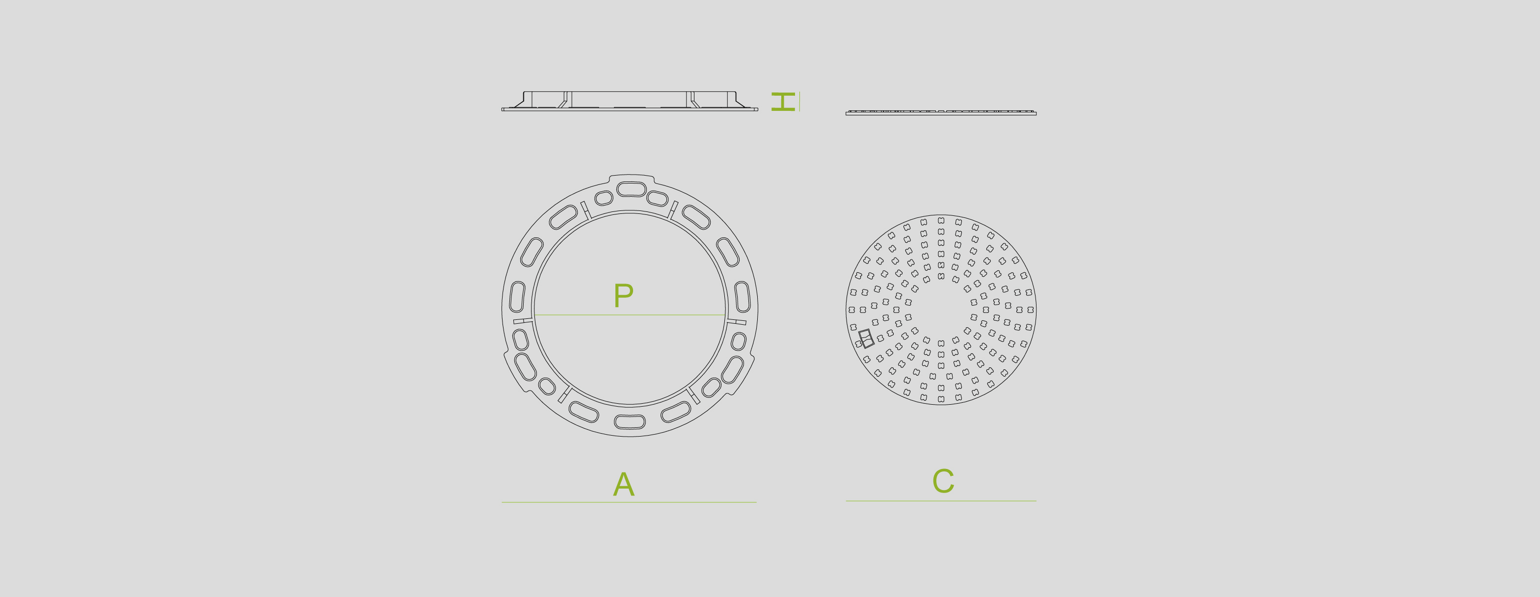 Covers and grates for sewage, manhole covers, cast iron, channels and sumps , Round Manhole Covers , TP560 Del , 