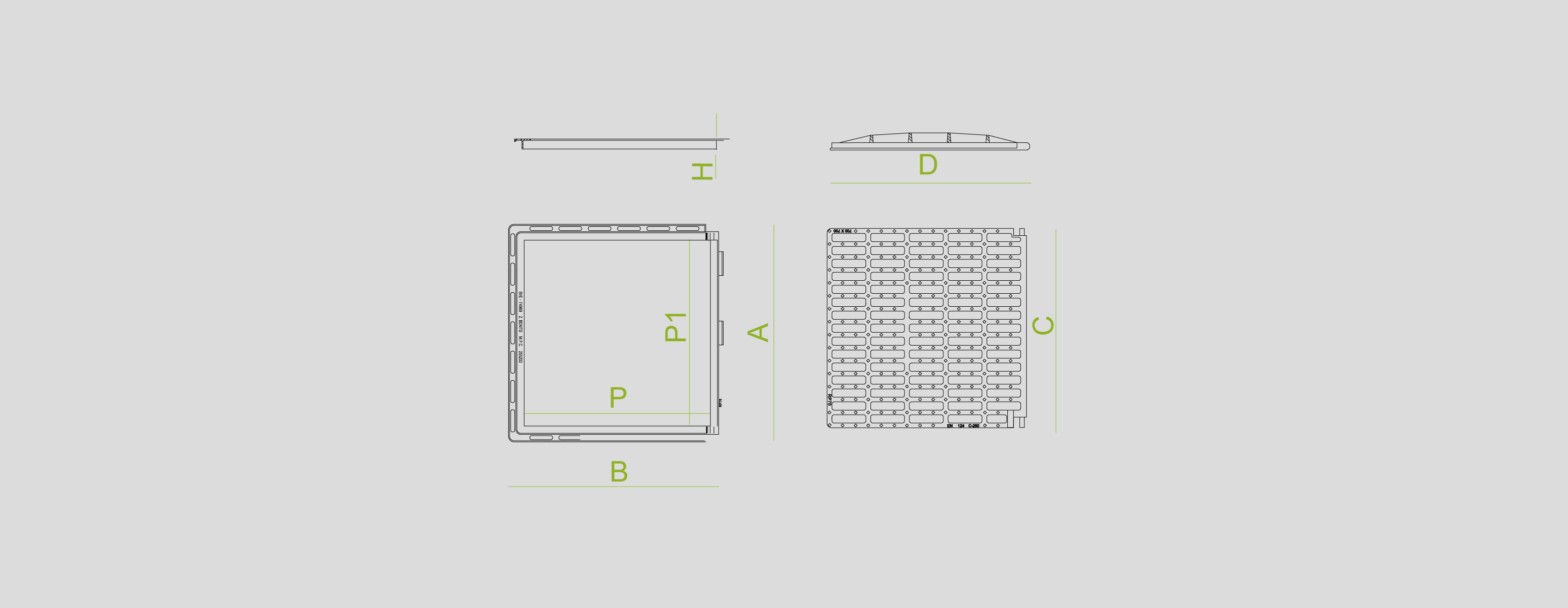 Covers and grates for sewage, manhole covers, cast iron, channels and sumps , Grates , TRA Plana , 