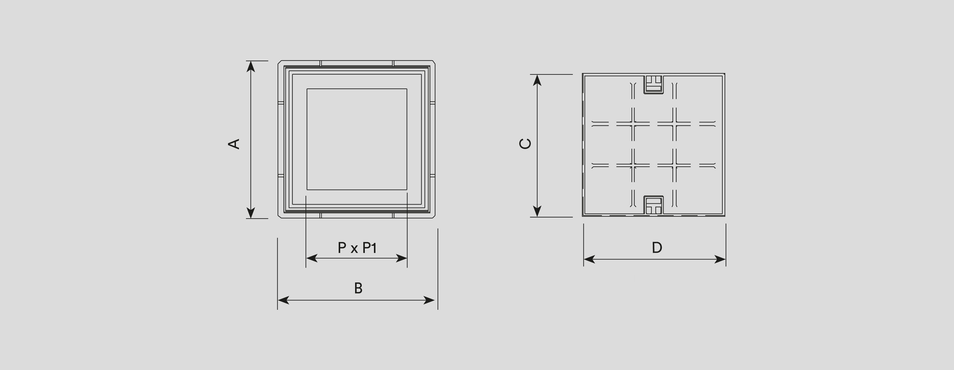 Covers and grates for sewage, manhole covers, cast iron, channels and sumps , Square manhole covers , THH34 THH34 , 