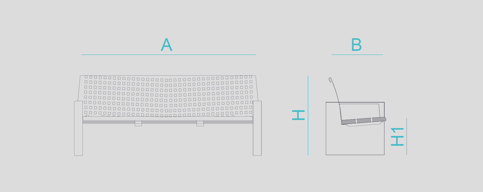 Street furniture with benches, litter bins, bollards, planters and equipment , Benches , UB23 Most Bench ,
