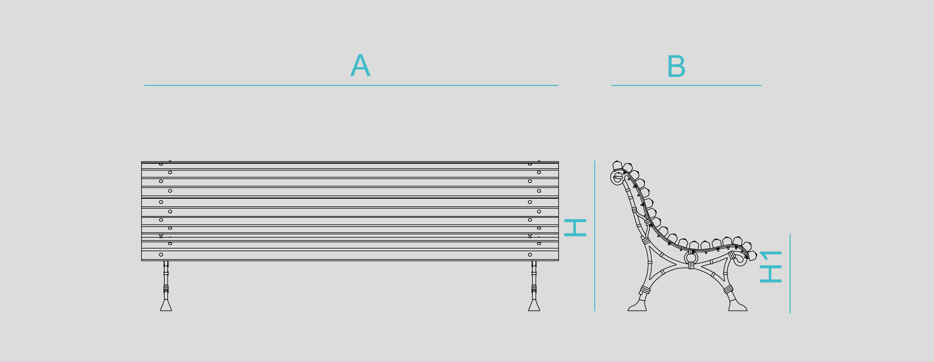 Street furniture with benches, litter bins, bollards, planters and equipment , Benches , UB6 Bench Roma , 