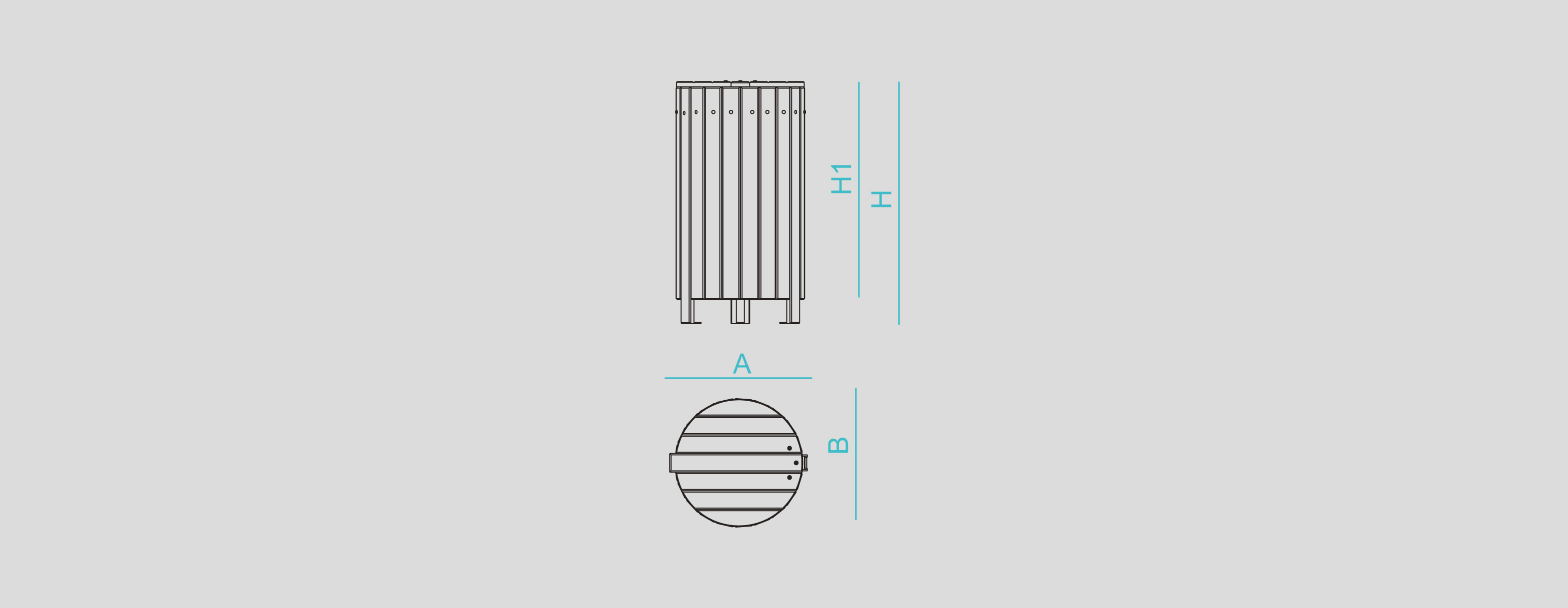 Street furniture with benches, litter bins, bollards, planters and equipment , Litter bins , UP19 Natura Litter bin , 