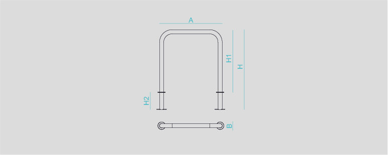 Street furniture with benches, litter bins, bollards, planters and equipment , Complements , UVAP4I  U Inox Bike Rack , 