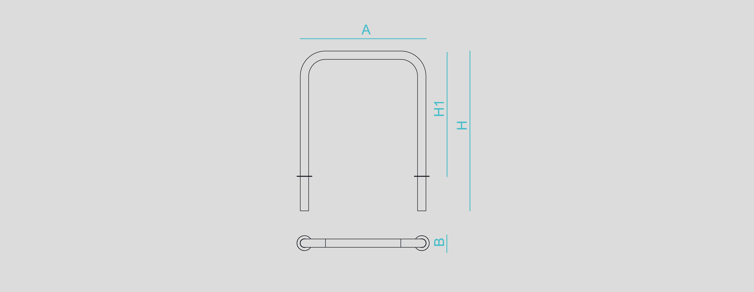 Street furniture with benches, litter bins, bollards, planters and equipment , Complements , UVAP4 U Bike Rack ,