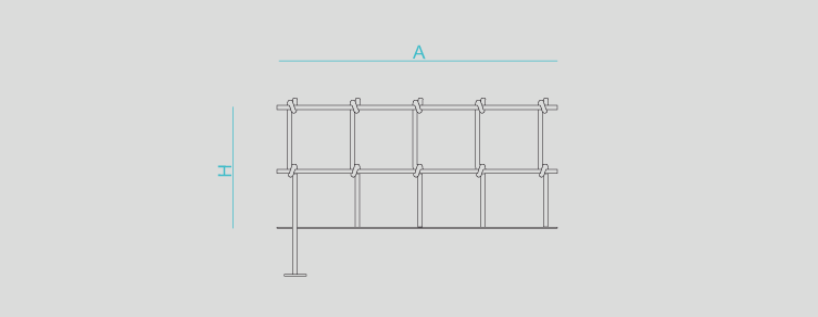 Street furniture with benches, litter bins, bollards, planters and equipment , Fences , UVV4 Lasca , 