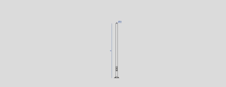 Public lighting with LED luminaires for outdoor lighting , Poles  , ACC Cilindrica Pole  , 