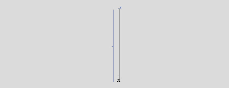 Public lighting with LED luminaires for outdoor lighting , Poles  , ACC1 Cilindrico Gran Diámetro Pole  , 