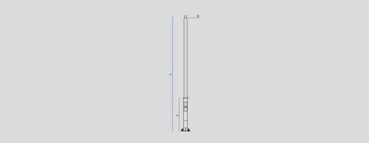 Public lighting with LED luminaires for outdoor lighting , Poles  , ACNI Nikolson Pole , 