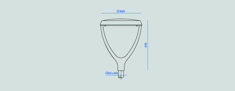 Public lighting with LED luminaires for outdoor lighting , Residential Lighting , ALBLL Berna Lira Luminaire , 