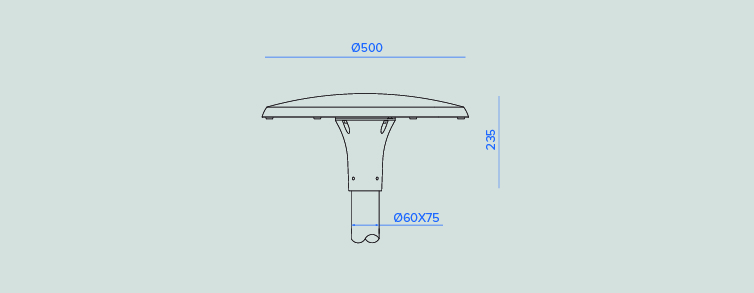 Public lighting with LED luminaires for outdoor lighting , Residential Lighting , ALDL Dallas Luminaire , 