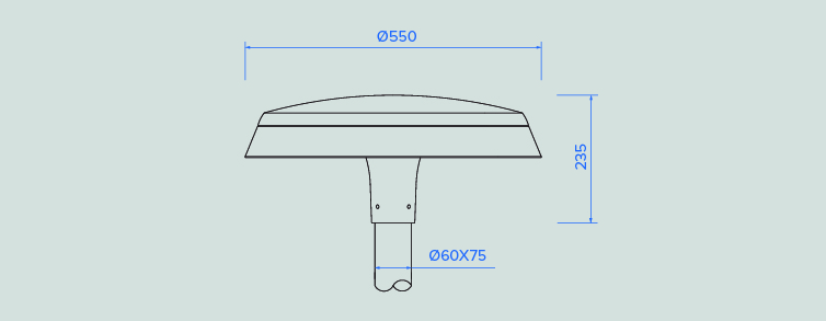 Public lighting with LED luminaires for outdoor lighting , Residential Lighting , ALDPL Dallas Plus Luminaire , 