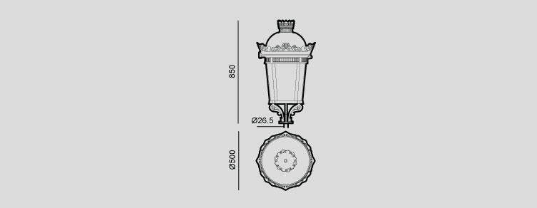 Public lighting with LED luminaires for outdoor lighting , Classical Lighting , ALFL Fernandina LED Luminaire , 