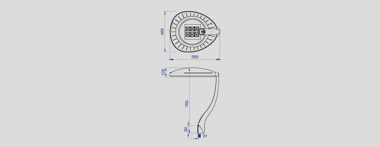 Public lighting with LED luminaires for outdoor lighting , Residential Lighting , ALIBL Innova B LED Luminaire , 