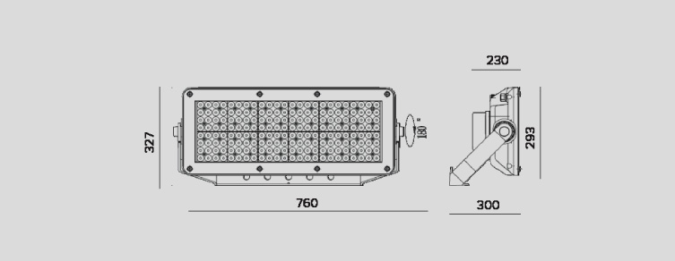 Alumbrado Público con luminarias LED para la iluminación exterior , Proyectores , APAML Proyector Apolo M , <strong>Proyector LED de bajo consumo</strong>