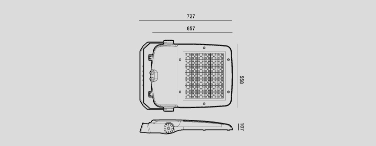 Public lighting with LED luminaires for outdoor lighting , Projectors , APMXXLL Milan XXL Projector , <strong> The best LED spotlight on the market. Novatilu design. </strong>