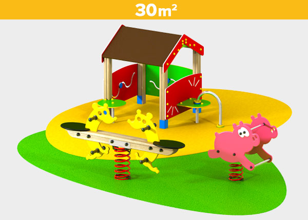 Parques  infantiles ,Áreas de juego ,BASICA2 Área de juego Basica 2