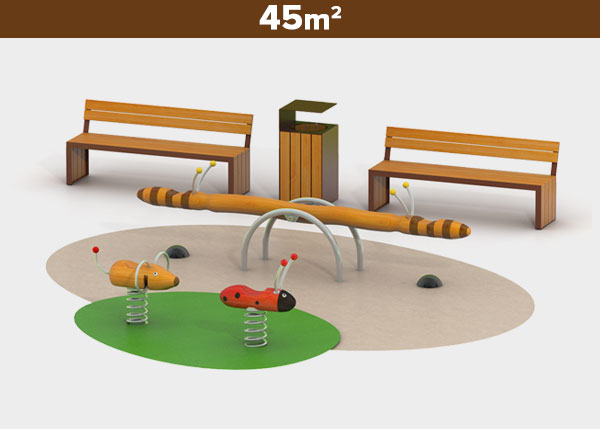 Parques  infantiles ,Áreas de juego ,ROBINIA1 Área de juego Robinia 1