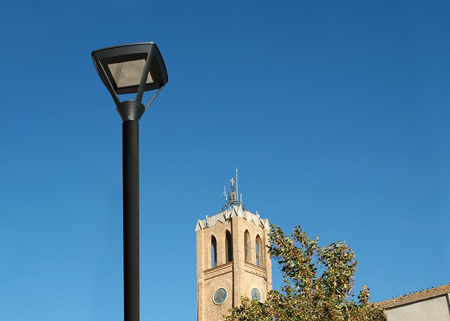 Enllumenat Públic amb lluminàries LED per a la il·luminació exterior , Il·luminació Urbana , ALSL Lluminària LED Siena , 