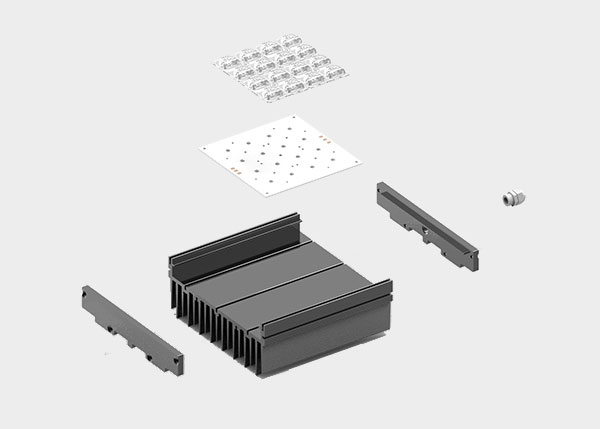 Public lighting with LED luminaires for outdoor lighting , Novatilux module , AML NOVATILUX module , 