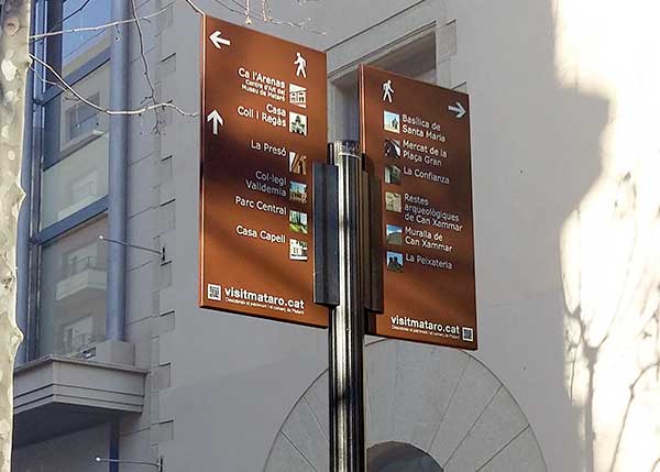 Signage , Patrimonial, thematic and tourist signage , ITMA Mataro , 