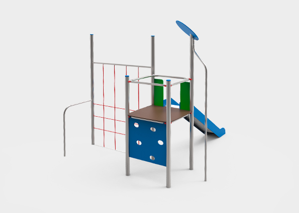 Playgrounds with slides, swings and children's games , Fly Line , PFC2 HELI , 