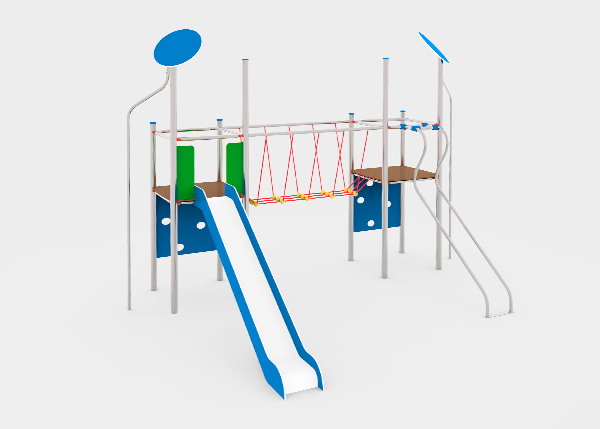 Playgrounds with slides, swings and children's games , Fly Line , PFC5 SILBO , 
