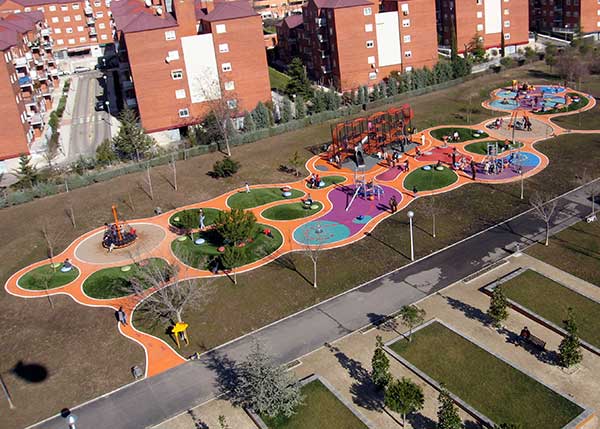 Playgrounds with slides, swings and children's games , Theme parks Line , RECRE4 The Ants  theme park , 