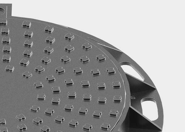 Covers and grates for sewage, manhole covers, cast iron, channels and sumps , Round Manhole Covers , TP3E Del Estanca , 