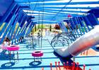 Aire de jeux avec toboggans, balançoires et jeux pour enfants , Ligne Parcs à thème , RECRE2  Parc thématique The Boat , 