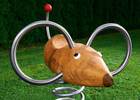 Playgrounds with slides, swings and children's games , Spring Swings , PML26 Rat spring swing , 