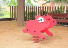 Playgrounds with slides, swings and children's games , Spring Swings , PML5 Pig spring swing , 