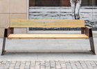Street furniture with benches, litter bins, bollards, planters and equipment , Benches , UB18PT Alp Bench , Alp bench, rustic style but at the same time sophisticated in its design.